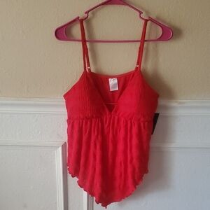 No Boundaries Vibrant Red Camisole